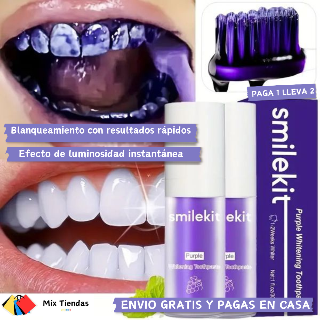 2 x1 Smilekit® Blanquea tus dientes fácil y rápido