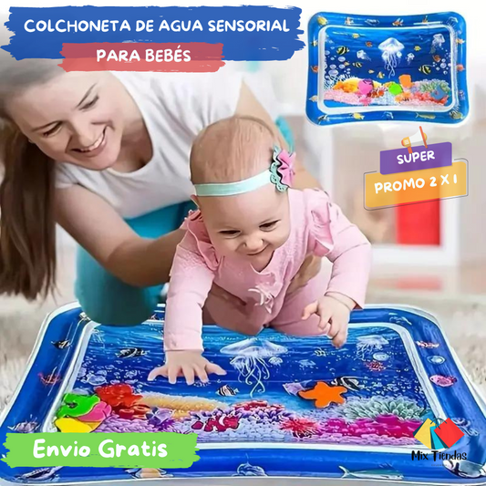 PROMO 2X1 Colchoneta De Agua Sensorial BabyMat™  Para Bebes👶