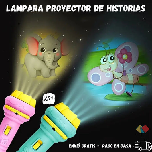 Lampara proyector led de historias infantiles - Combo 2x1